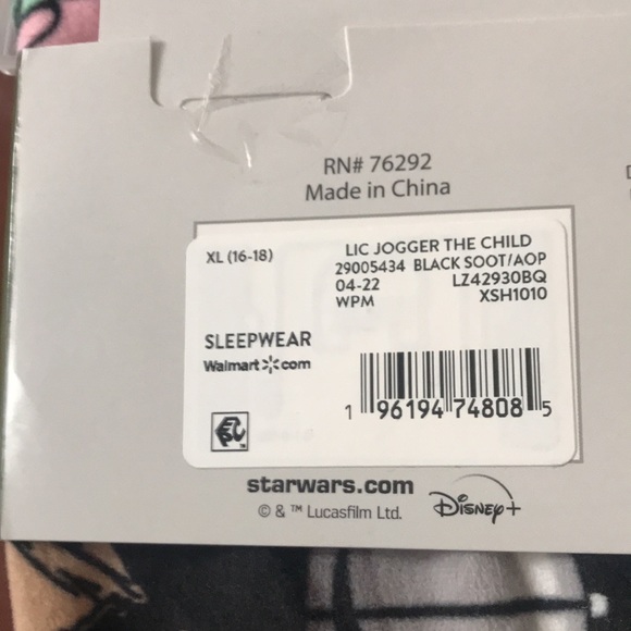 NWT STAR WARS by Disney Women’s sleep Jogger pants / Pockets size XL/XG (16-18) - Picture 4 of 5